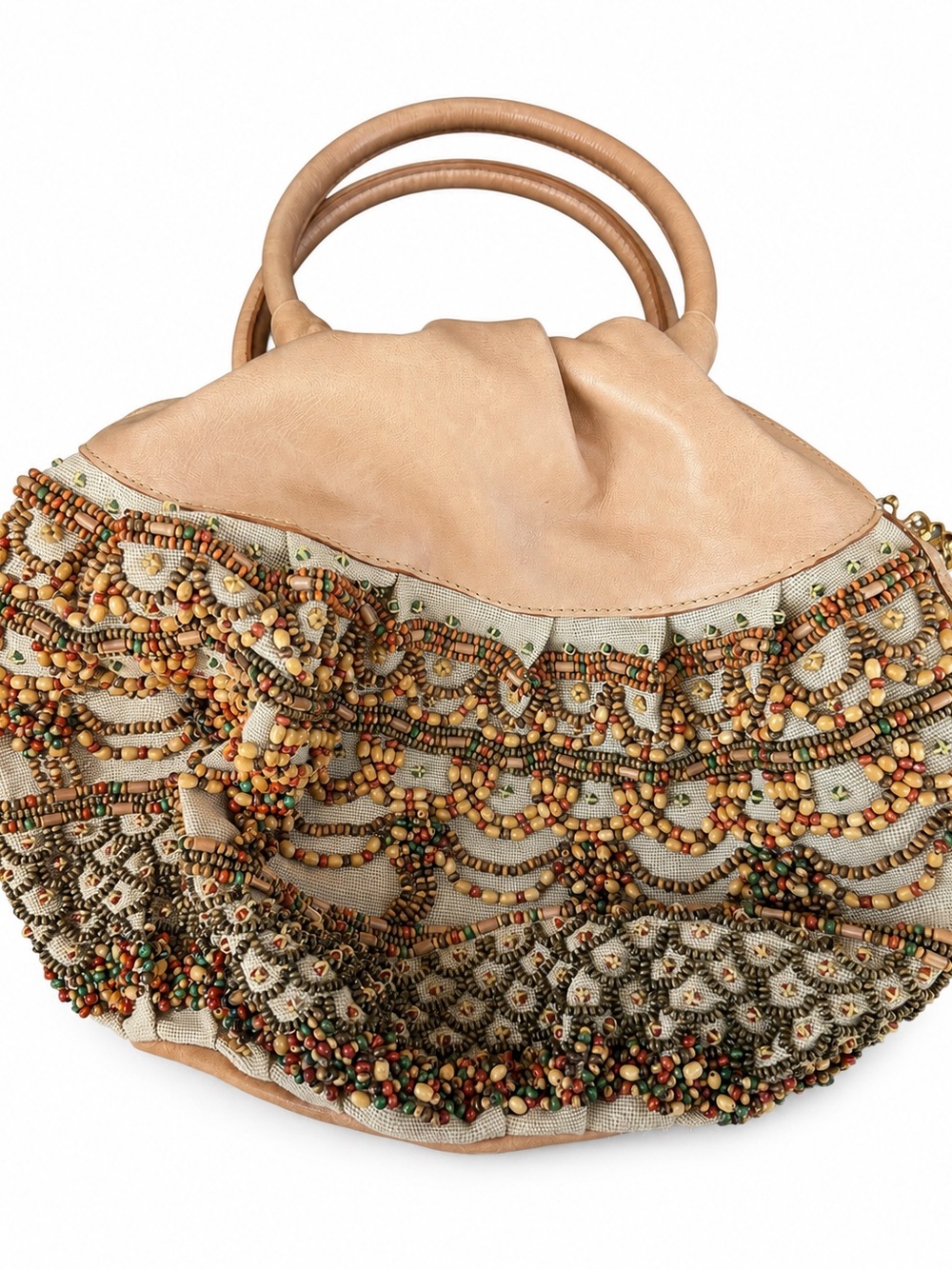 Vintage IPA-NIMA Hand Beaded Hobo Bag